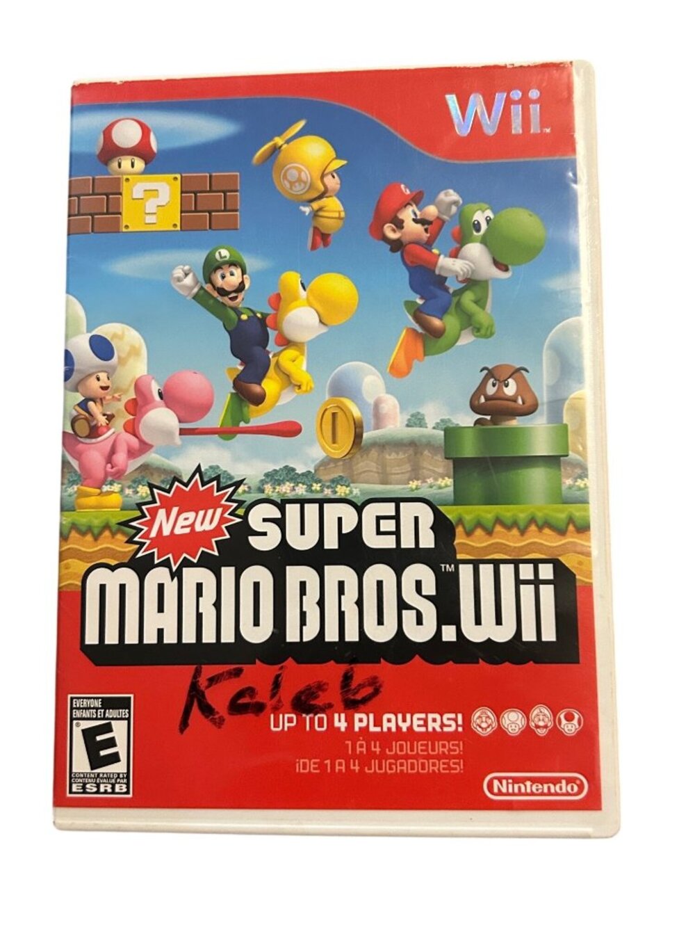 New Super Mario Bros. Nintendo Wii Game Complete With Case Tested multiplayer